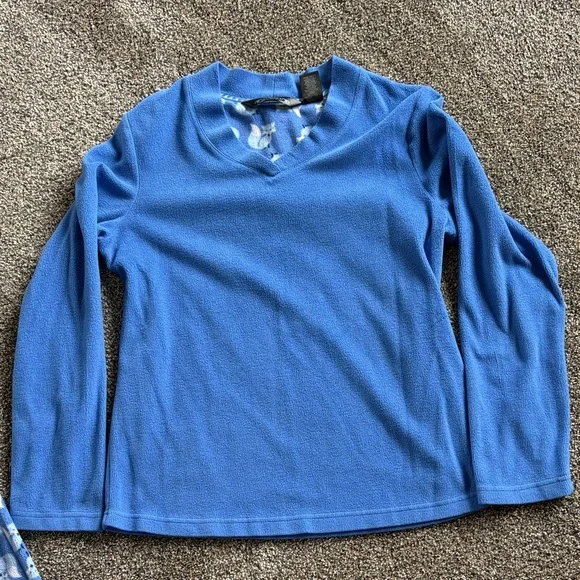 Women's Blue Pajama Set - Picture 2 of 8